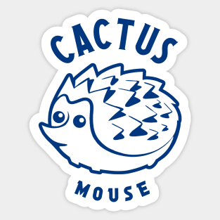 Cactus mause, stilezed, cute hedgehog Sticker